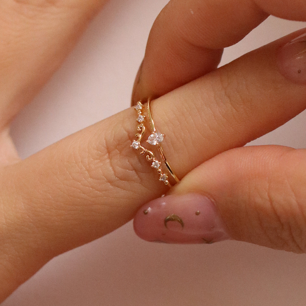 Cubic Harmony Layered Ring-1