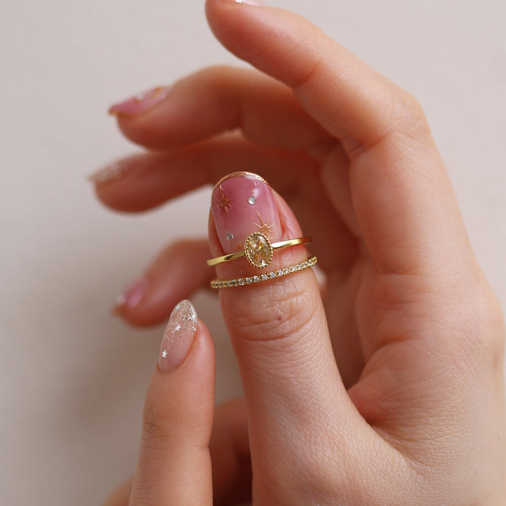 Double Sparkle Layered Ring-1