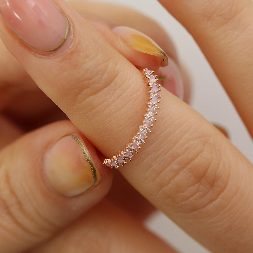 Moonstone cubic ring-2