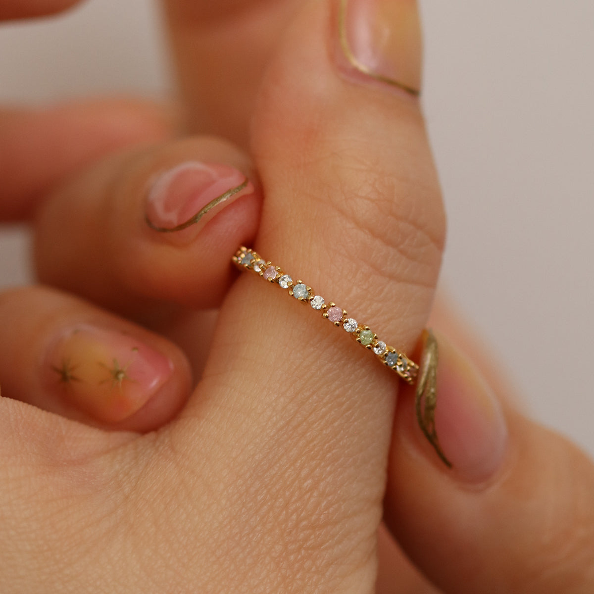 Pastel rainbow ring-2