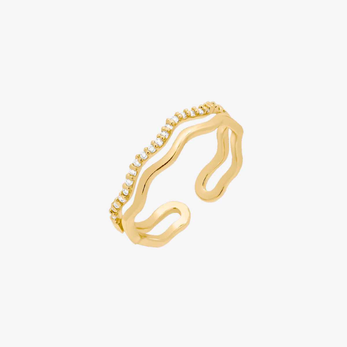 Wave Layered Ring-0