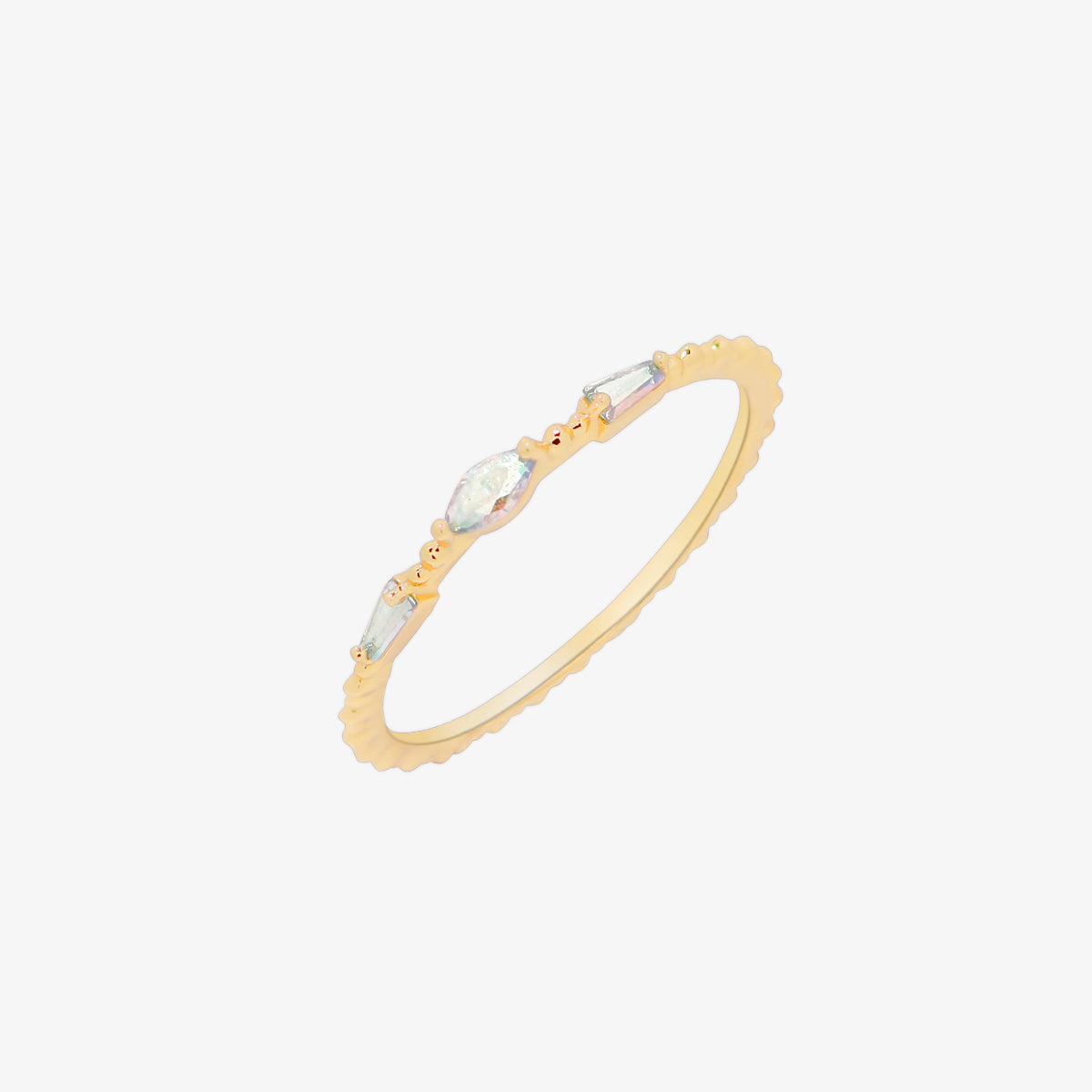 Triple smoked topaz ring-0